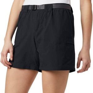 Columbia Women's Black Sandy‎ River Cargo Shorts, Size L